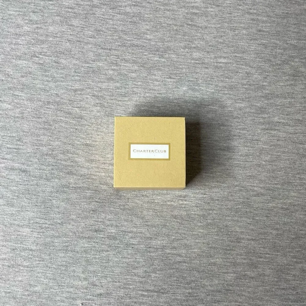 Charter Club 2” x 2” Ring Jewelry Gift Box